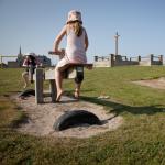 Aire de jeux pour enfants, casemate, St Marcouf.